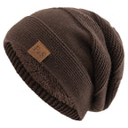 New loose-fitting winter hats with faux fur details, warm and casual knit hats for women
