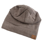 New loose-fitting winter hats with faux fur details, warm and casual knit hats for women