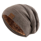 New loose-fitting winter hats with faux fur details, warm and casual knit hats for women
