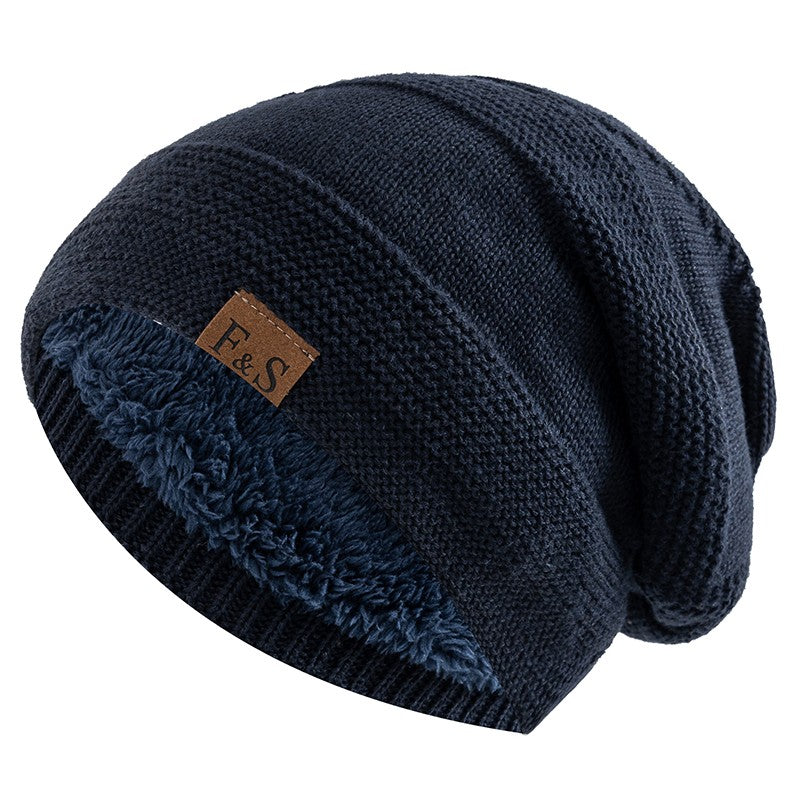 New loose-fitting winter hats with faux fur details, warm and casual knit hats for women