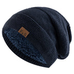New loose-fitting winter hats with faux fur details, warm and casual knit hats for women