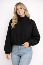 Women's Bomber Jacket with Lapel, Long Sleeves and Zipper in Suede, High Street Style, Short Jackets for Running, Coats and Outerwear