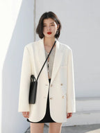 Women's blazer, solid color, long sleeves, elegant and versatile