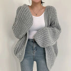 Women's vintage cardigan with puff sleevesWomen's vintage cardigan with puff sleeves
