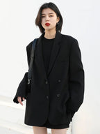 Women's blazer, solid color, long sleeves, elegant and versatile