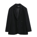 Women's blazer, solid color, long sleeves, elegant and versatile
