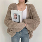 Women's vintage cardigan with puff sleevesWomen's vintage cardigan with puff sleeves