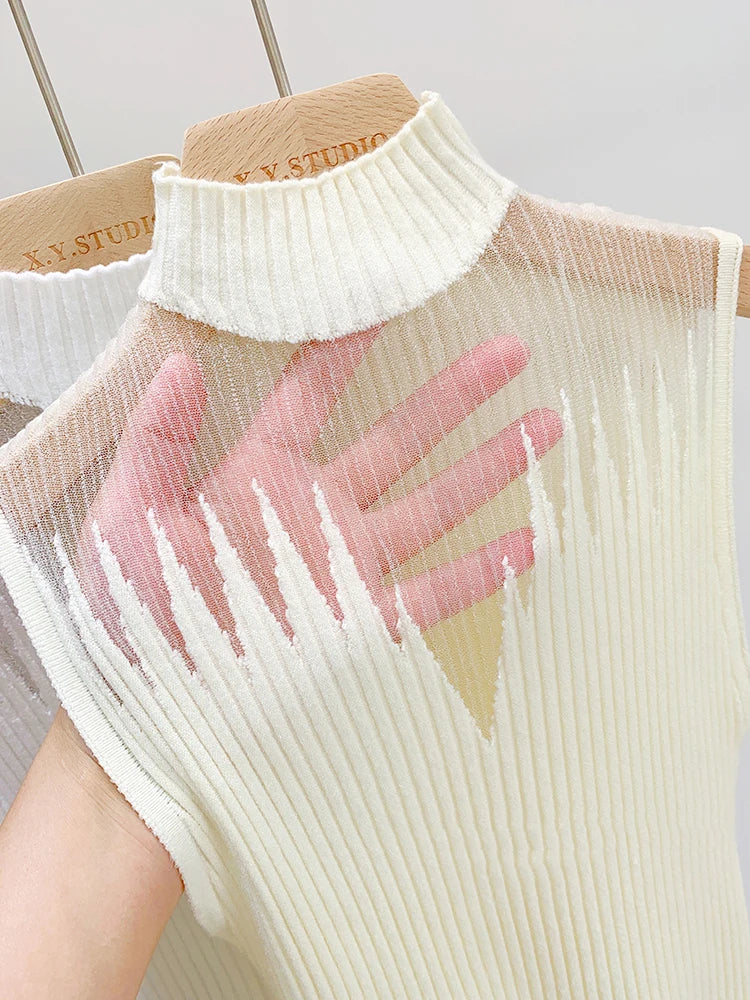 Chic sweater with cutouts