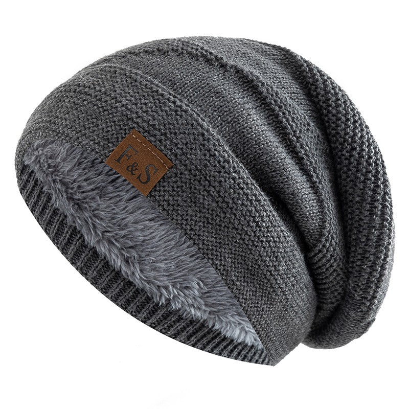New loose-fitting winter hats with faux fur details, warm and casual knit hats for women