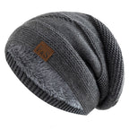 New loose-fitting winter hats with faux fur details, warm and casual knit hats for women