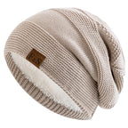 New loose-fitting winter hats with faux fur details, warm and casual knit hats for women