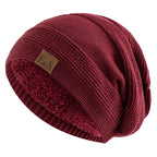 New loose-fitting winter hats with faux fur details, warm and casual knit hats for women