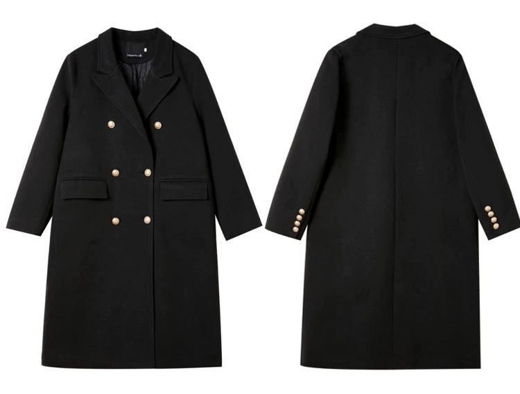 Wool coat for autumn and winter